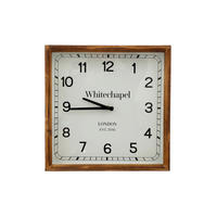 FALIÓRA 40/40/6.5 cm   - fehér/világosbarna, Basics, Üveg/fa (40/40/6.5cm)