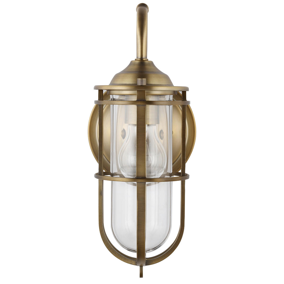 WANDLEUCHTE - Messingfarben, Konventionell, Glas/Metall (14/19,7/31,1cm) - Elstead Lighting