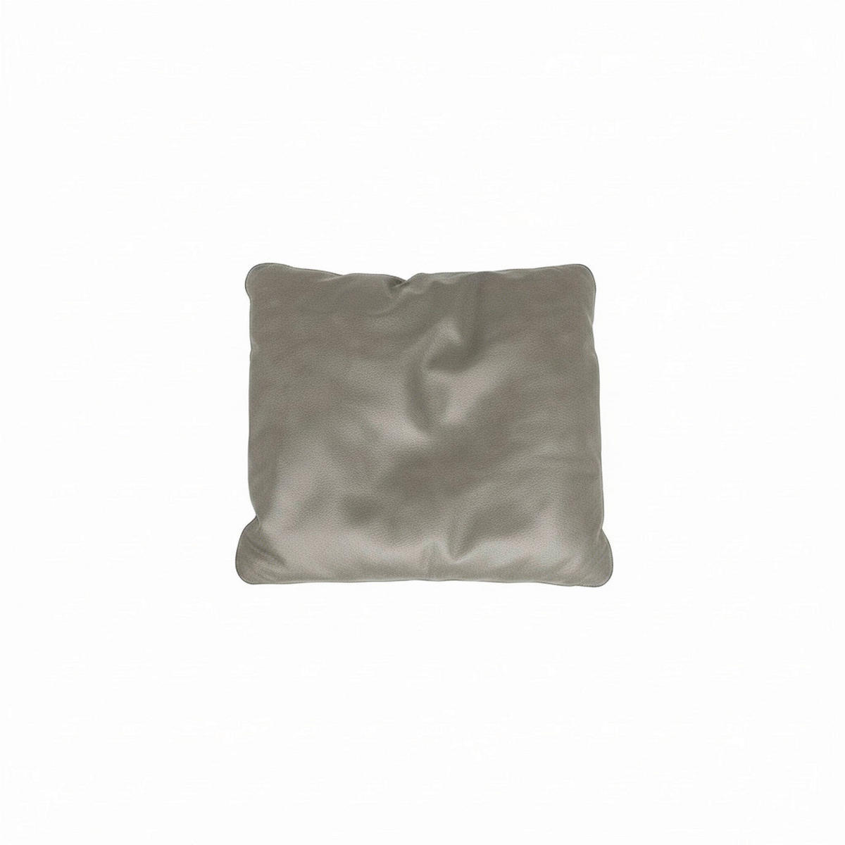 ZIERKISSEN  - Grau, Design, Leder (71/64/15cm) - Livetastic