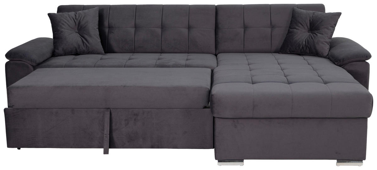 ECKSOFA Grau Zierkissen  - Grau, Trend, Textil (257/167cm) - Livetastic