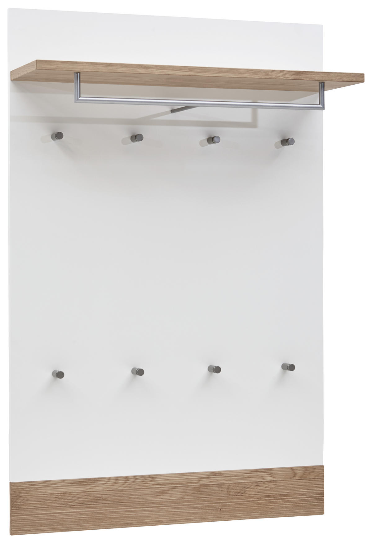 GARDEROBENPANEEL  in 92/140/28 cm  - Weiss/Eichefarben, Design, Holz/Holzwerkstoff (92/140/28cm) - Dieter Knoll