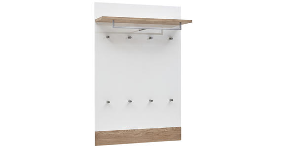 GARDEROBENPANEEL 92/140/28 cm - Eichefarben/Weiß, Design, Holz/Holzwerkstoff (92/140/28cm) - Dieter Knoll