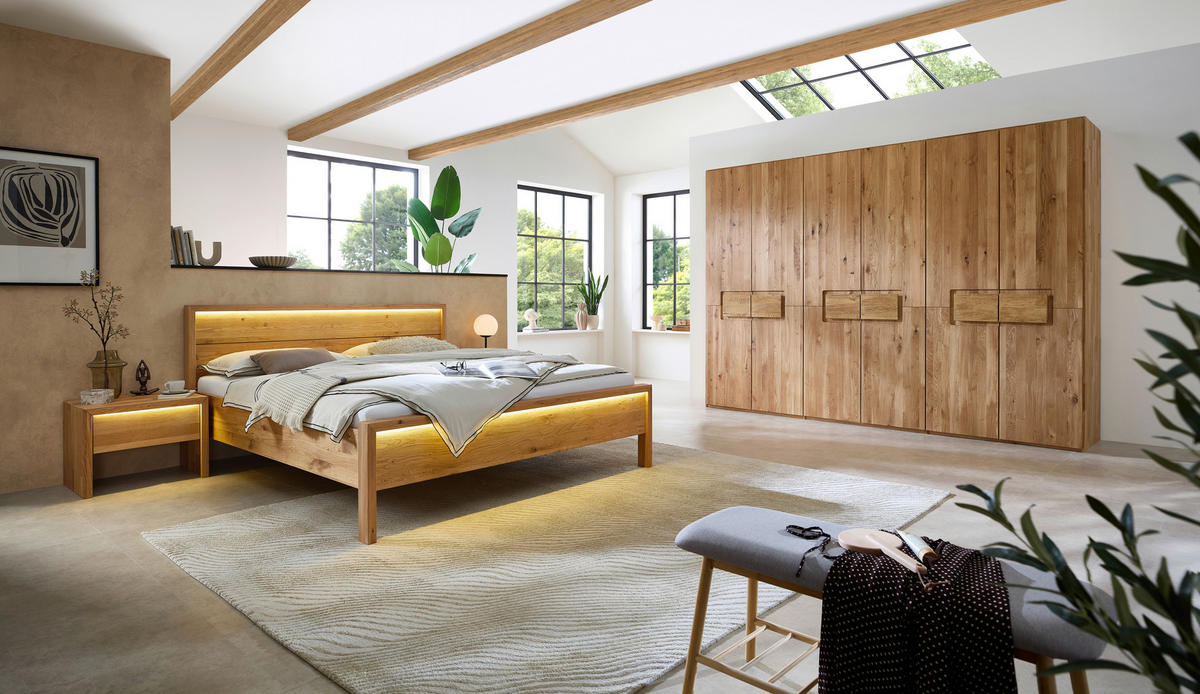 DREHTÜRENSCHRANK  in Eichefarben  - Eichefarben, MODERN, Holz (302/223/62cm) - MID.YOU