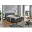 BOXBETT 180/200 cm  in Anthrazit  - Chromfarben/Anthrazit, Basics, Textil/Metall (180/200cm) - Xora