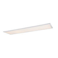 LED-DECKENLEUCHTE Rosi 120/30/5,5 cm   - Opal/Weiß, Basics, Kunststoff/Metall (120/30/5,5cm) - Globo