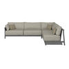 LOUNGEGARNITUR 264/308 cm Esche massiv  - Taupe/Anthrazit, ROMANTIK / LANDHAUS, Holz/Textil (264/308cm) - Dieter Knoll