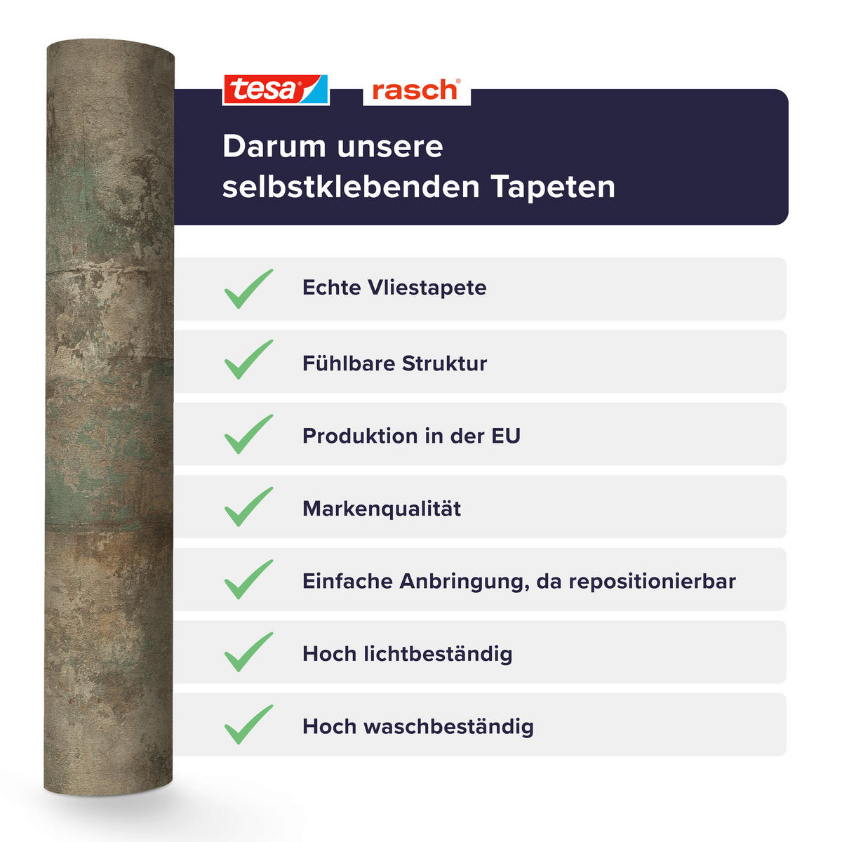 TAPETE - Braun, Design, Textil (600/53cm) - Tesa