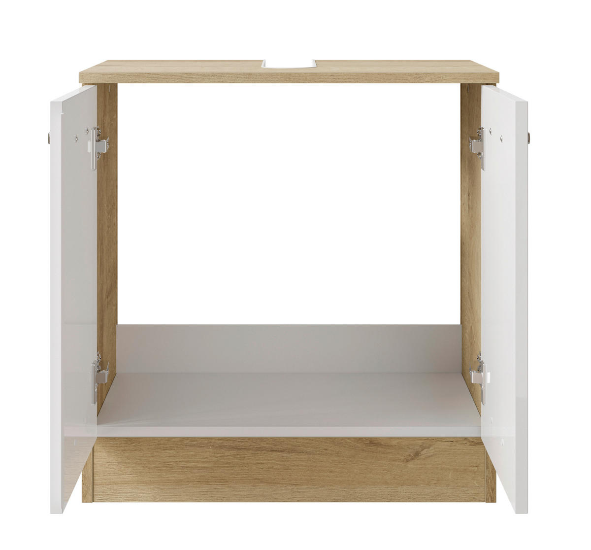 WASCHBECKENUNTERSCHRANK 60,2/62,4/33 cm  - Chromfarben/Eichefarben, Basics, Holzwerkstoff (60,2/62,4/33cm) - Pelipal