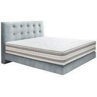 BOXSPRINGBETT 160/200 cm  in Hellgrau  - Hellgrau, KONVENTIONELL, Holz/Textil (160/200cm) - Dieter Knoll