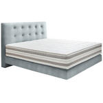 BOXSPRINGBETT 160/200 cm  in Hellgrau  - Hellgrau, KONVENTIONELL, Holz/Textil (160/200cm) - Dieter Knoll