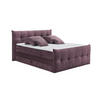 BOXSPRINGBETT 180/200 cm  in Aubergine  - Aubergine/Schwarz, KONVENTIONELL, Kunststoff/Textil (180/200cm) - Esposa