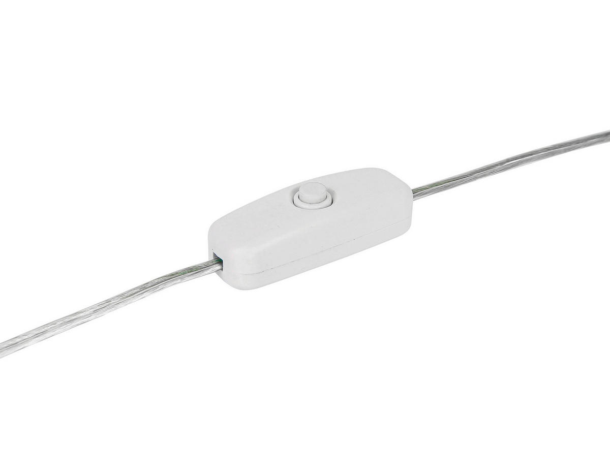 TISCHLEUCHTE - Transparent/Perlmutt, Trend, Kunststoff (21/27/30cm) - Novel