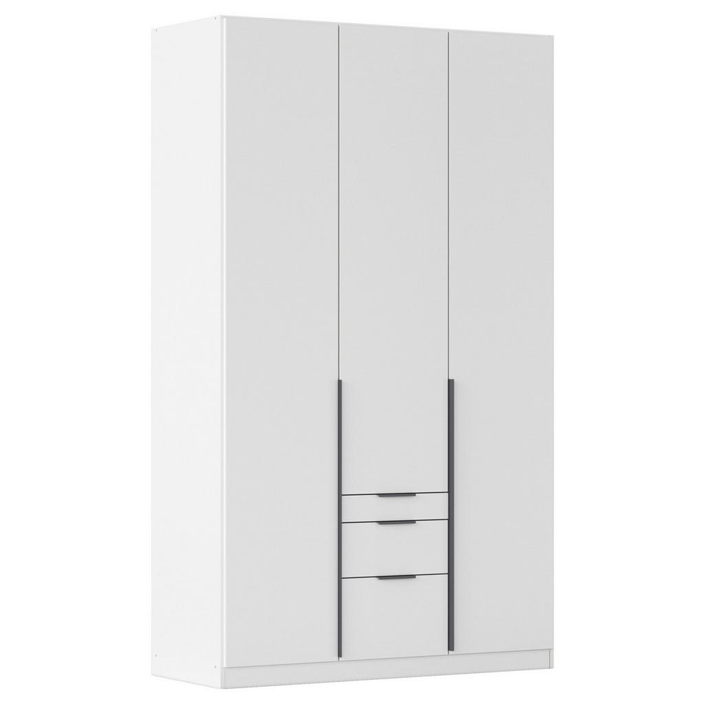 Rauch Möbel SKRIŇA S OTOČNÝMI DVERAMI, biela, tmavosivá, 136/229/54 cm