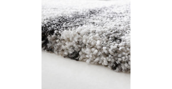 HOCHFLORTEPPICH 80/150 cm gewebt Grau, Schwarz, Weiß - Schwarz/Weiß, Basics, Textil (80/150cm) - Novel