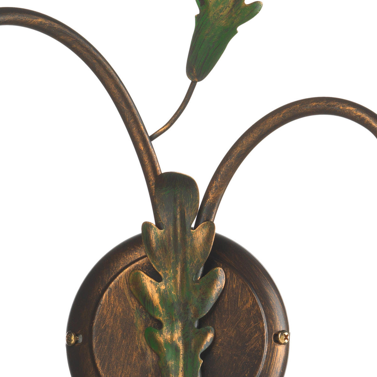 WANDLEUCHTE 40/20/36 cm   - Bronzefarben/Olivgrün, Natur, Glas/Metall (40/20/36cm)