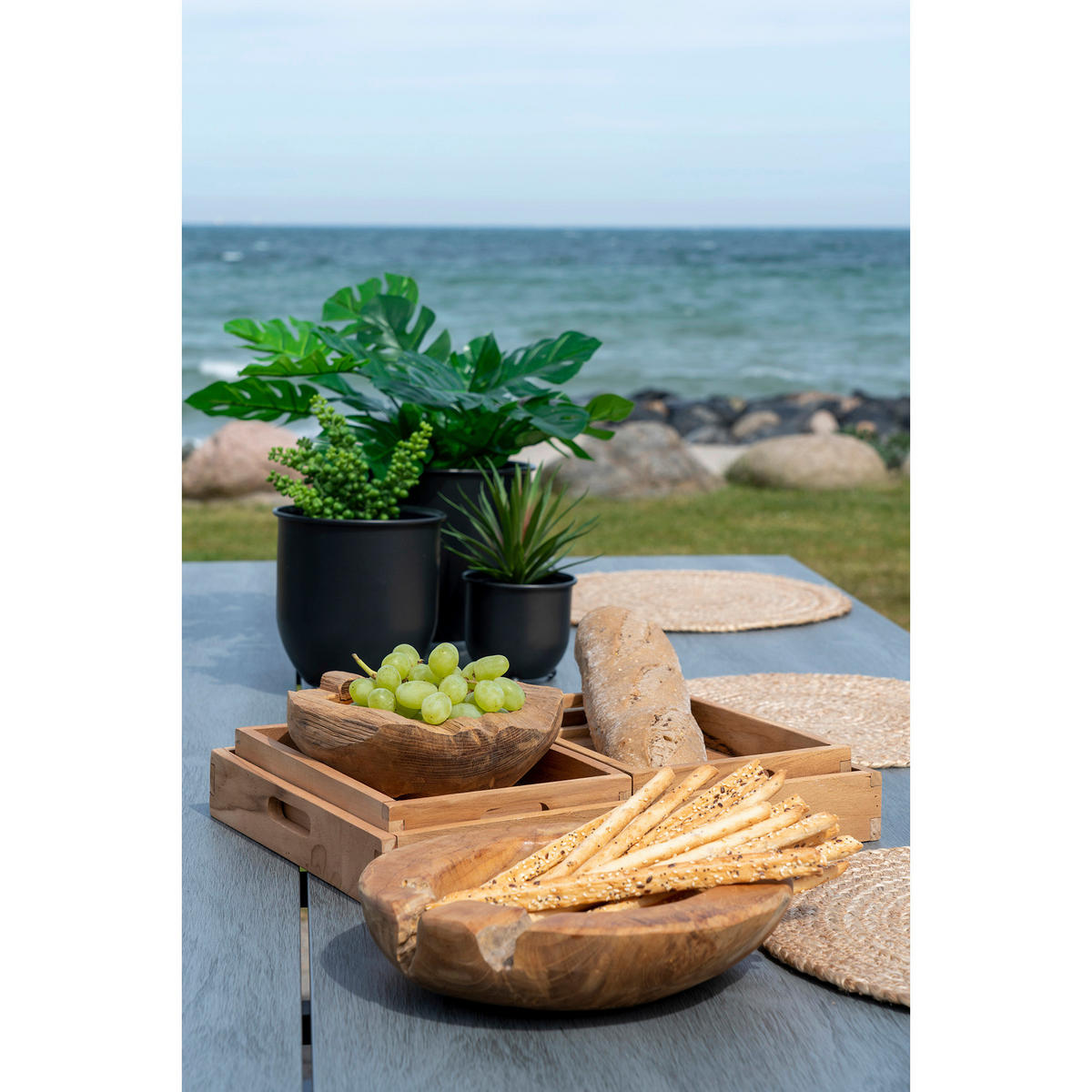 DEKOSCHALE - Teakfarben, Basics, Holz (20/8/20cm)