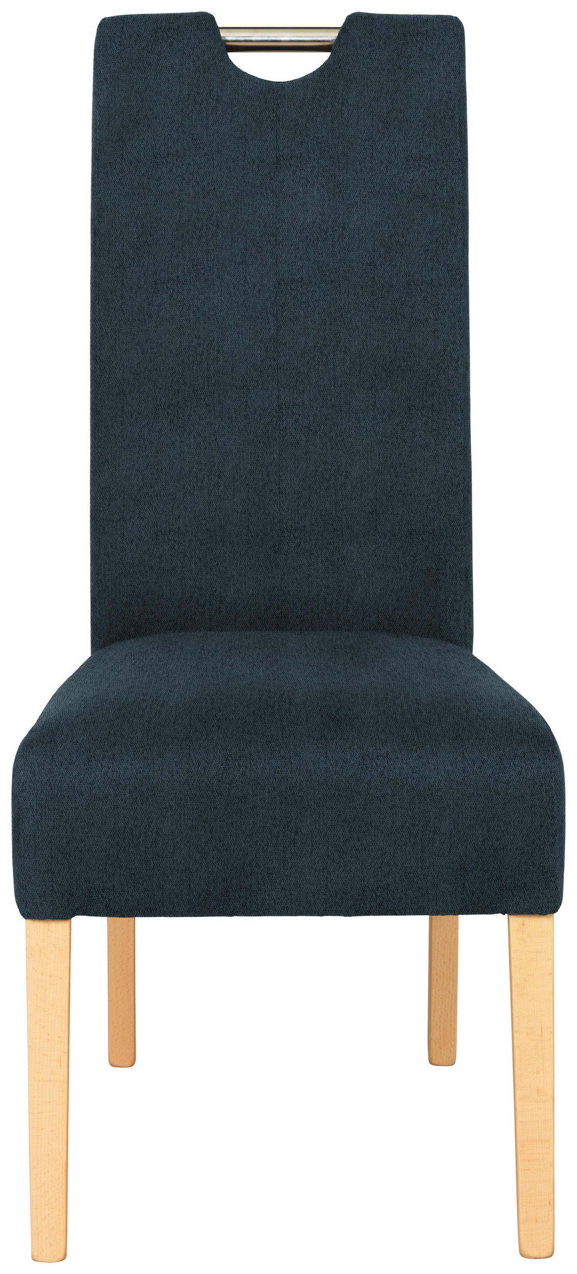 STUHL in Holz, Metall, Textil Anthrazit, Buchefarben  - Anthrazit/Buchefarben, Natur, Holz/Textil (47/103/60cm) - Cantus