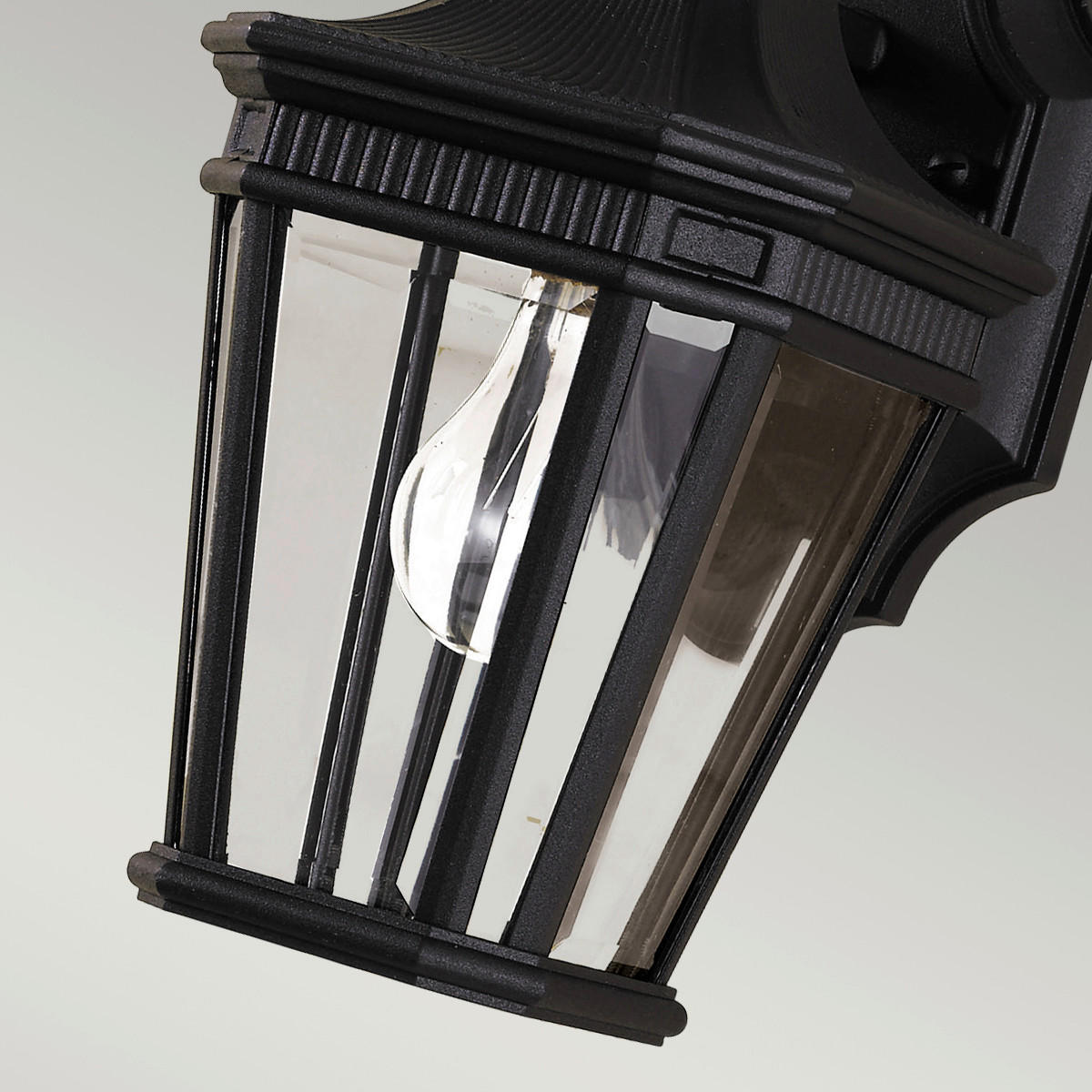 ZUNANJA STENSKA SVETILKA  Elstead Cotsln       16.5/29.2 /19.7 cm      - črna, Konvencionalno, kovina/steklo (16.5/29.2 /19.7cm) - Elstead Lighting