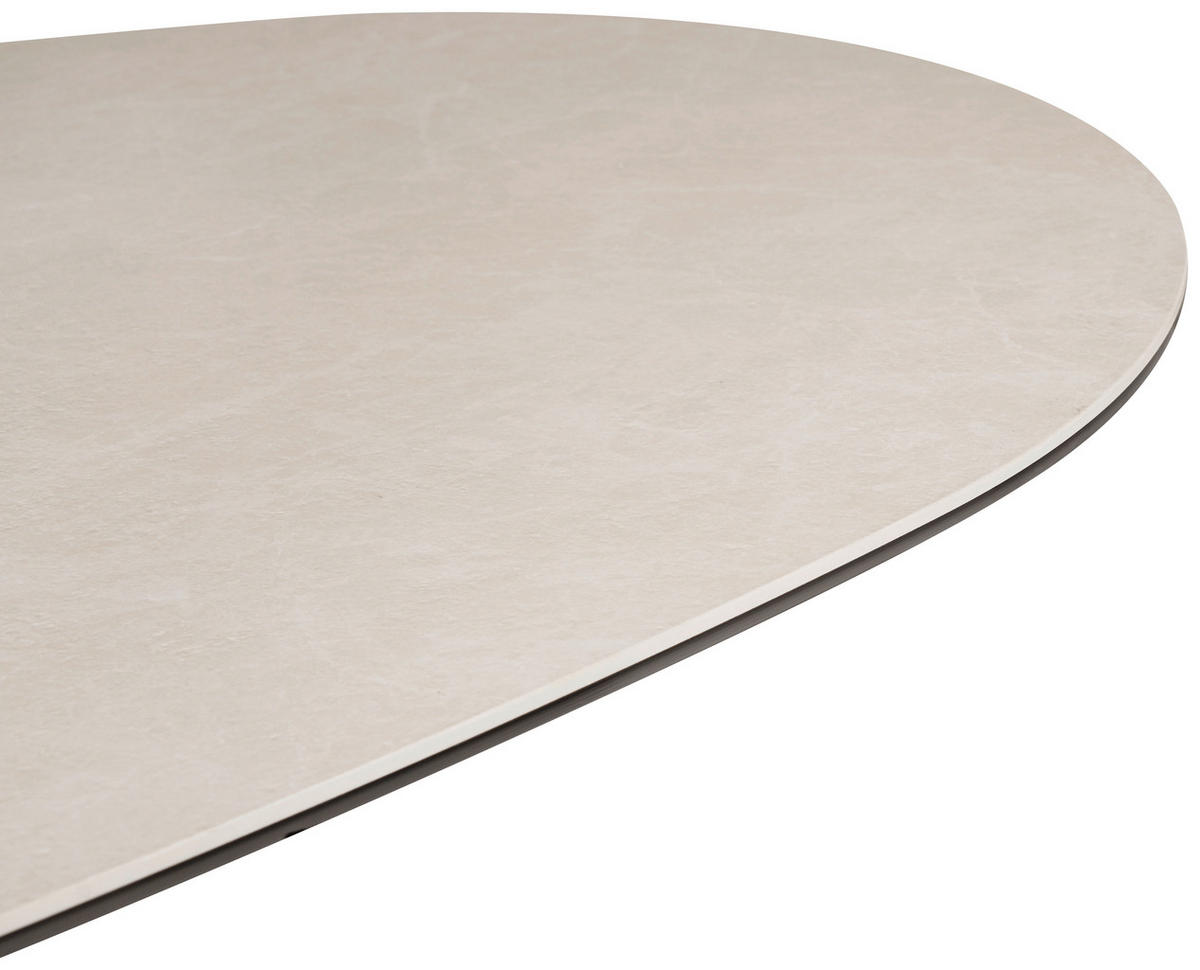 ESSTISCH 210-260/110/76 cm  Glas, Keramik ausziehbar oval Beige  - Beige, Design, Glas/Keramik (210-260/110/76cm) - Belluti