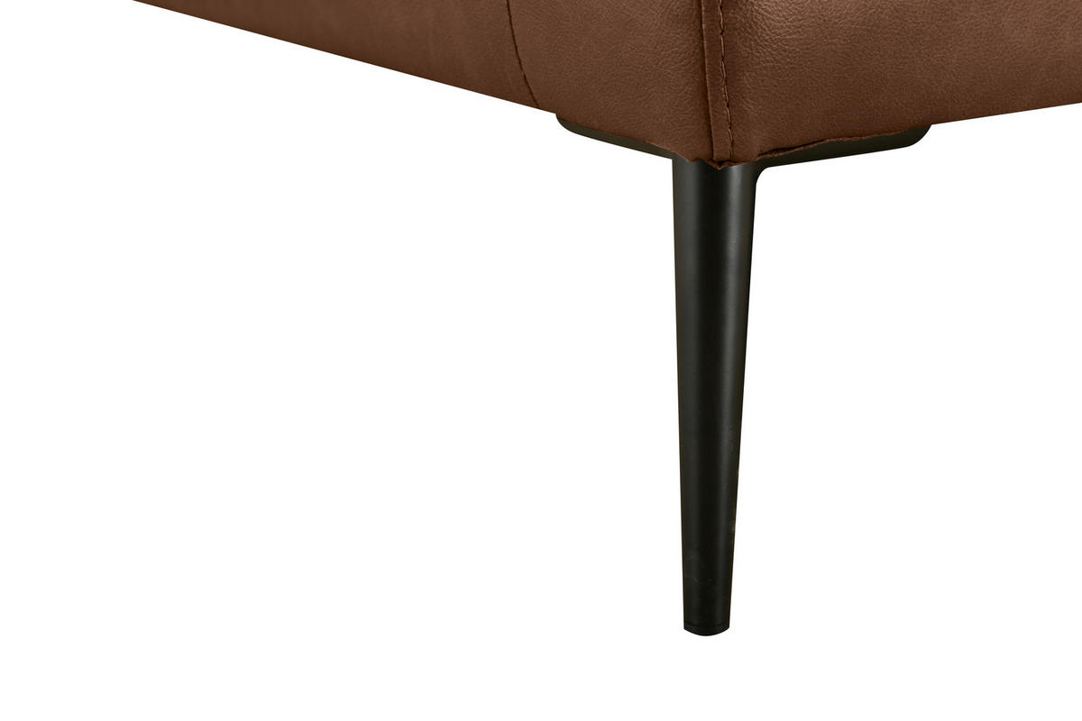 DVOSJED drvo, tekstil, koža  tamno smeđa    - tamno smeđa/crna, Design, koža/drvo (195/87/90cm) - MID.YOU