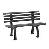 GARTENBANK 120/74/54 cm   - Graphitfarben, Basics, Kunststoff (120/74/54cm) - Modante