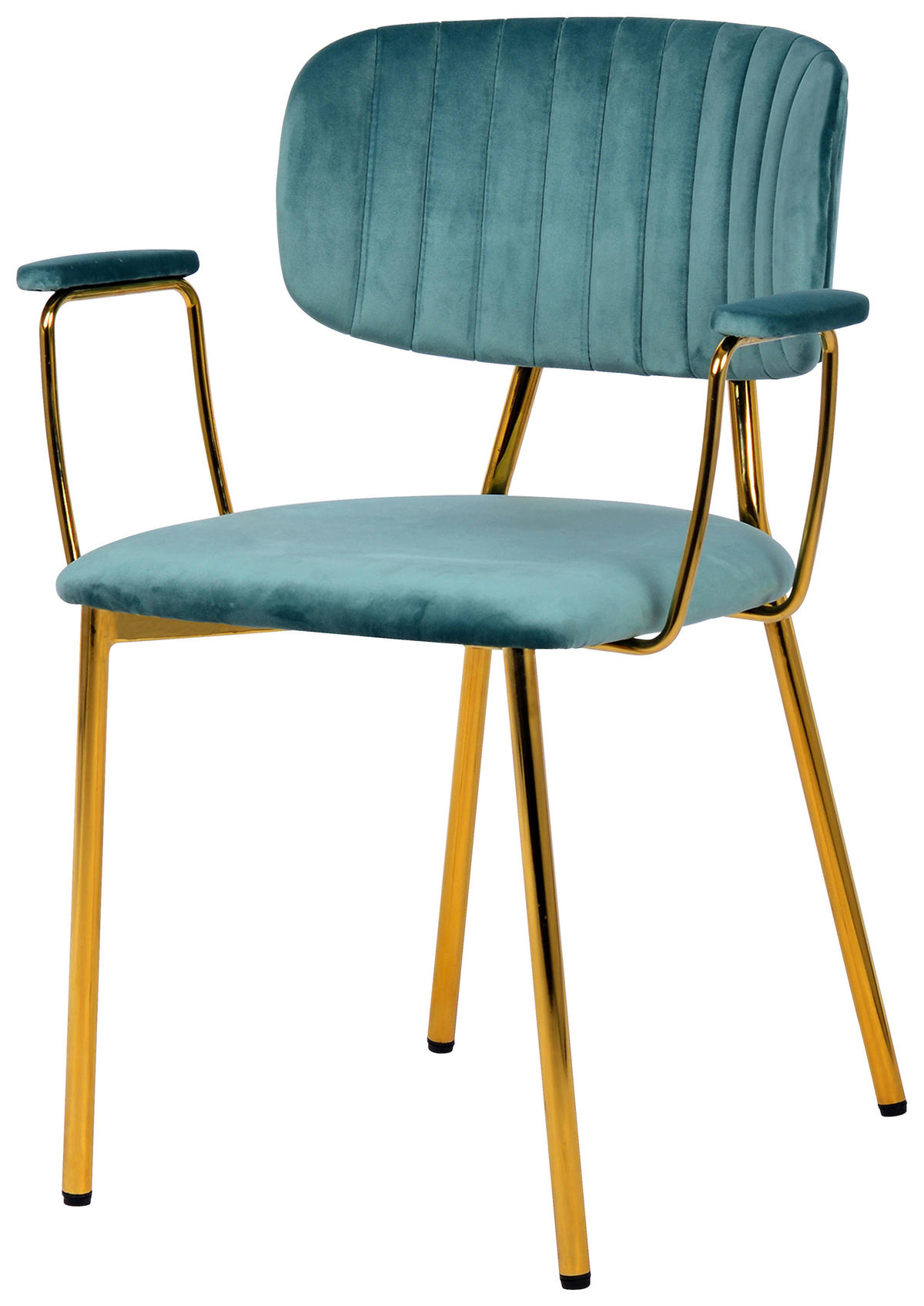 STOLSET 2 styck järn  - mintgrön/guldfärgad, Design, metall/plast (63/80/51cm) - Kayoom