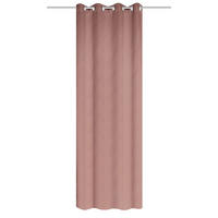 ÖSENVORHANG blickdicht  - Altrosa, Basics, Textil (135/245cm) - Schmidt W. Gmbh