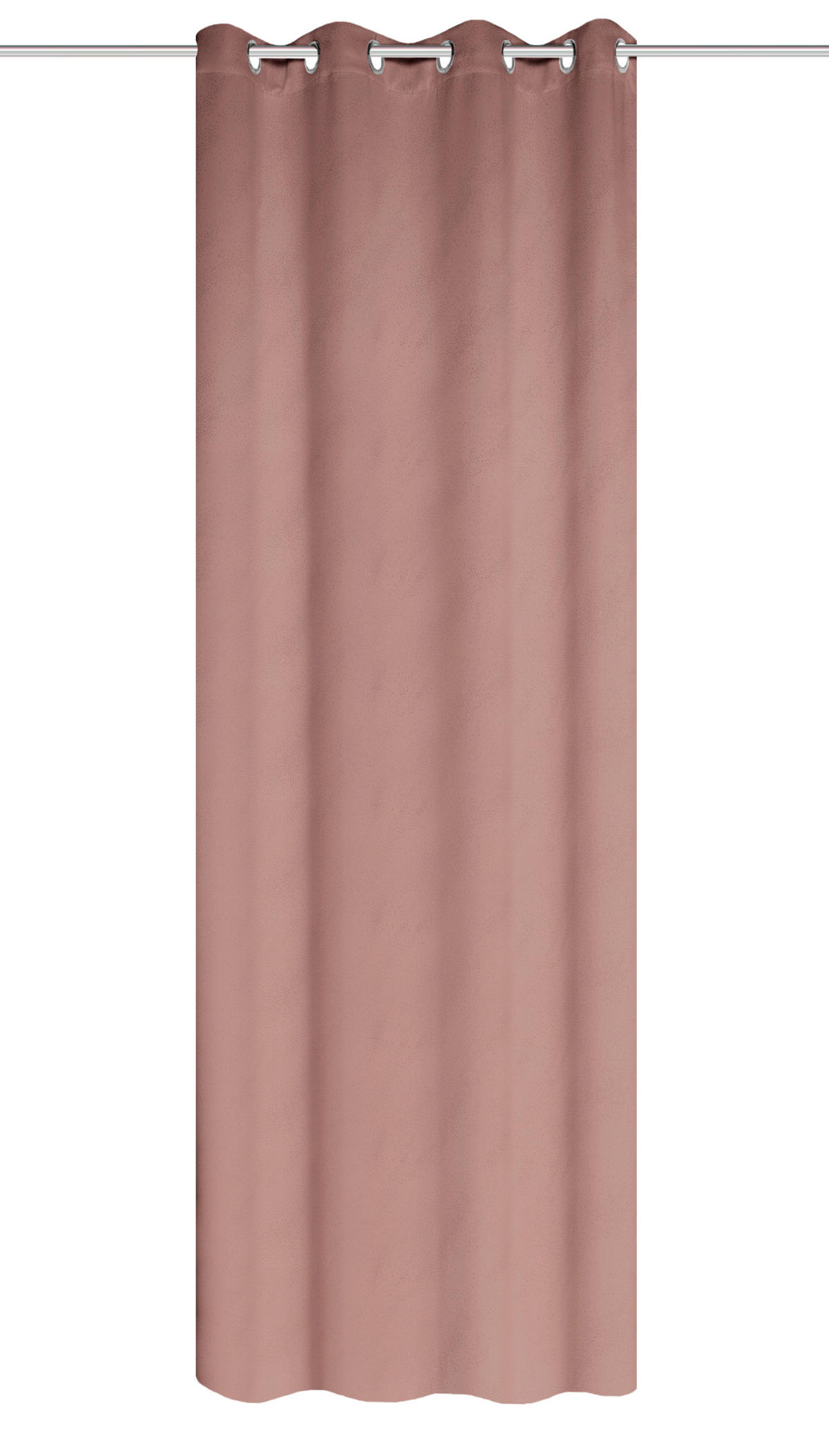 ÖSENVORHANG blickdicht  - Altrosa, Basics, Textil (135/245cm) - Schmidt W. Gmbh