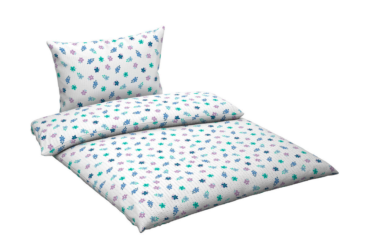 BETTWÄSCHE Mavie Seersucker 140/200 cm  - Multicolor, KONVENTIONELL, Textil (140/200cm) - Esposa