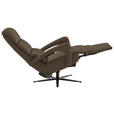 RELAXSESSEL in Leder Dunkelbraun  - Dunkelbraun/Schwarz, Design, Leder/Metall (76/110/86cm) - Dieter Knoll
