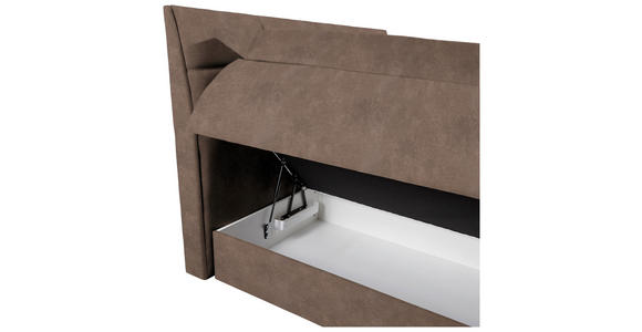 BOXSPRINGBETT 160/200 cm  in Braun  - Wengefarben/Braun, KONVENTIONELL, Holz/Textil (160/200cm) - Xora