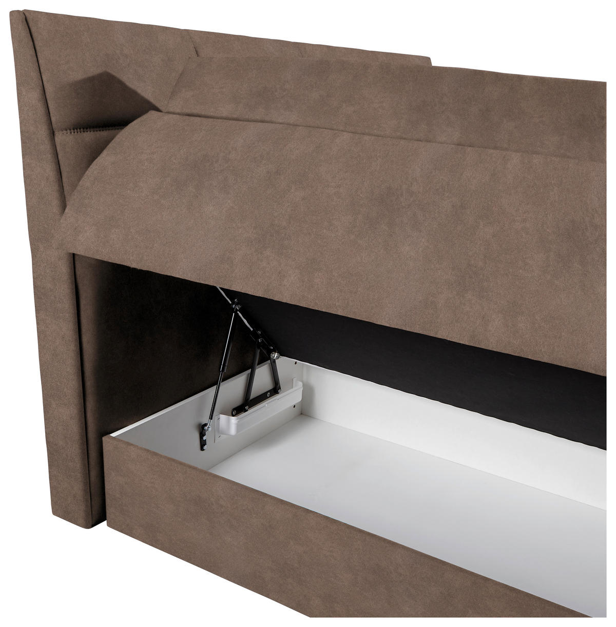 BOXSPRINGBETT 160/200 cm  in Braun  - Wengefarben/Braun, Konventionell, Holz/Textil (160/200cm) - Xora