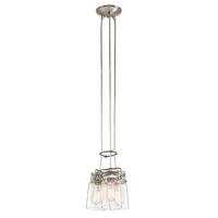 HÄNGLAMPA Brinley 21.6/25.6 cm  - nickelfärgad, Klassisk, metall/glas (21.6/25.6cm) - Elstead Lighting