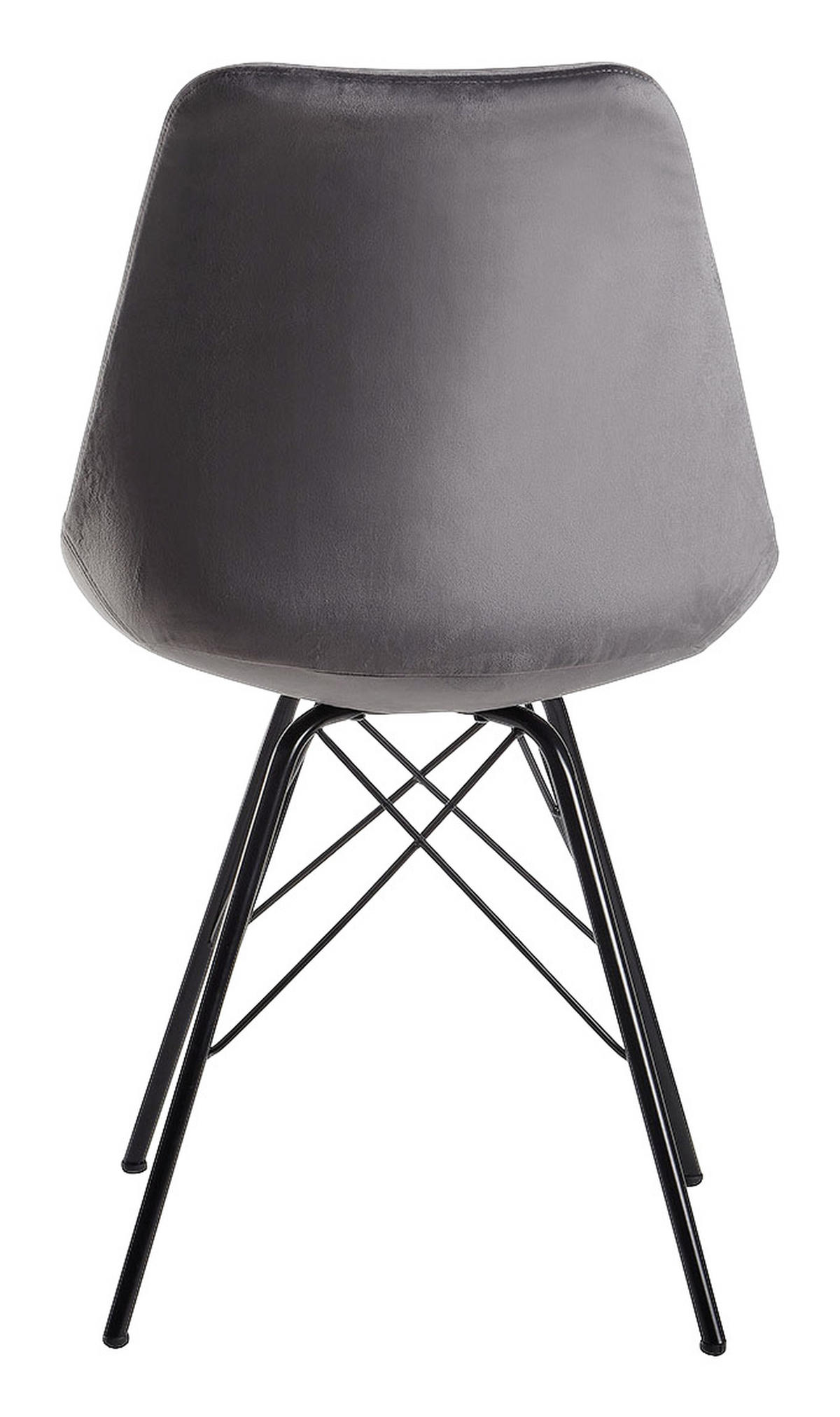 SET STOLOV, tekstil siva  - črna/siva, Moderno, kovina/tekstil (48/86/58cm) - MID.YOU