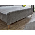 POLSTERBETT Grau 180/200 cm  - Buchefarben/Grau, KONVENTIONELL, Holz/Holzwerkstoff (180/200cm) - Carryhome