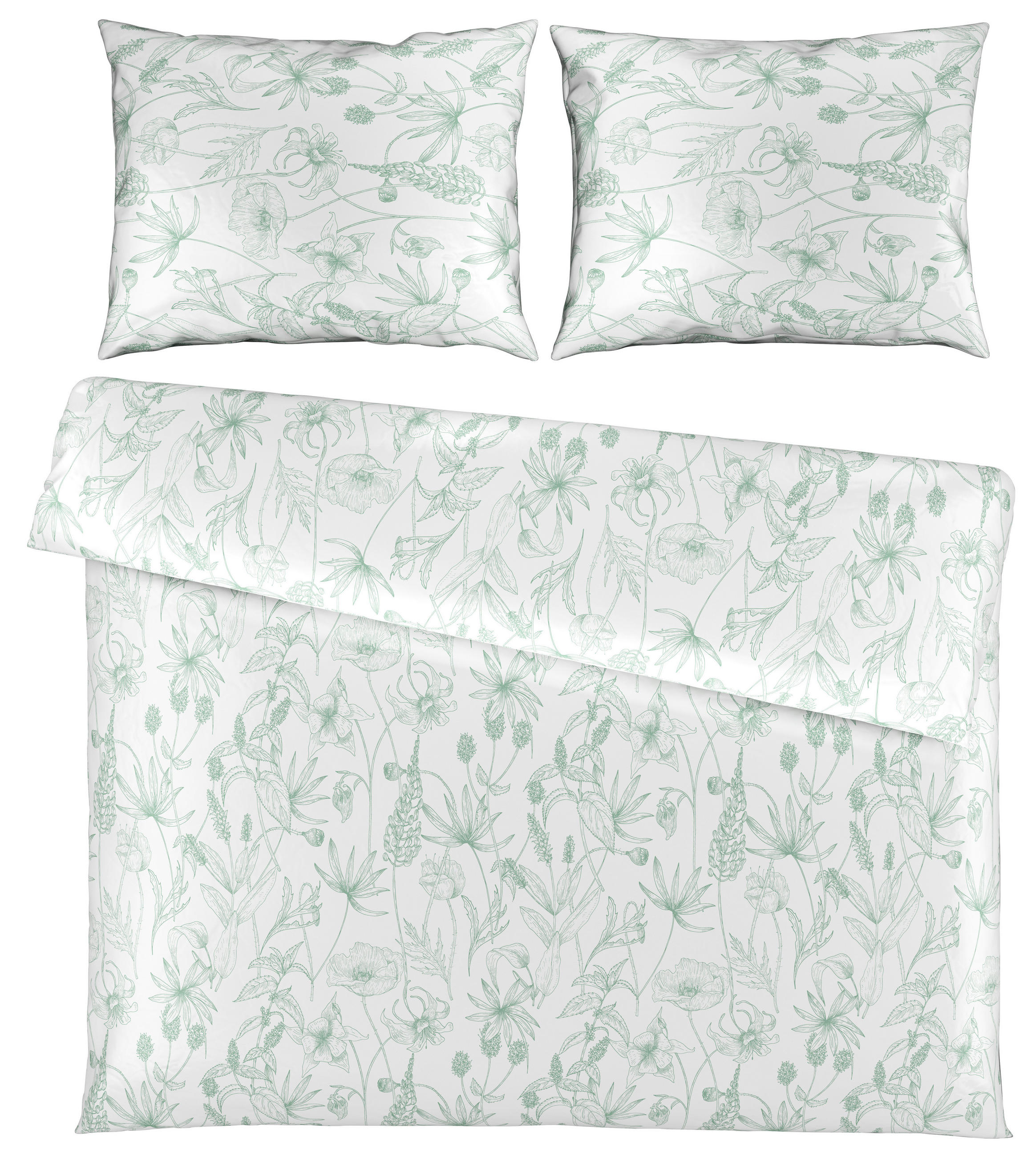 POSTELJNINA SELINA 200/200 cm renforcé zelena  - zelena, Konvencionalno, tekstil (200/200cm) - Esposa