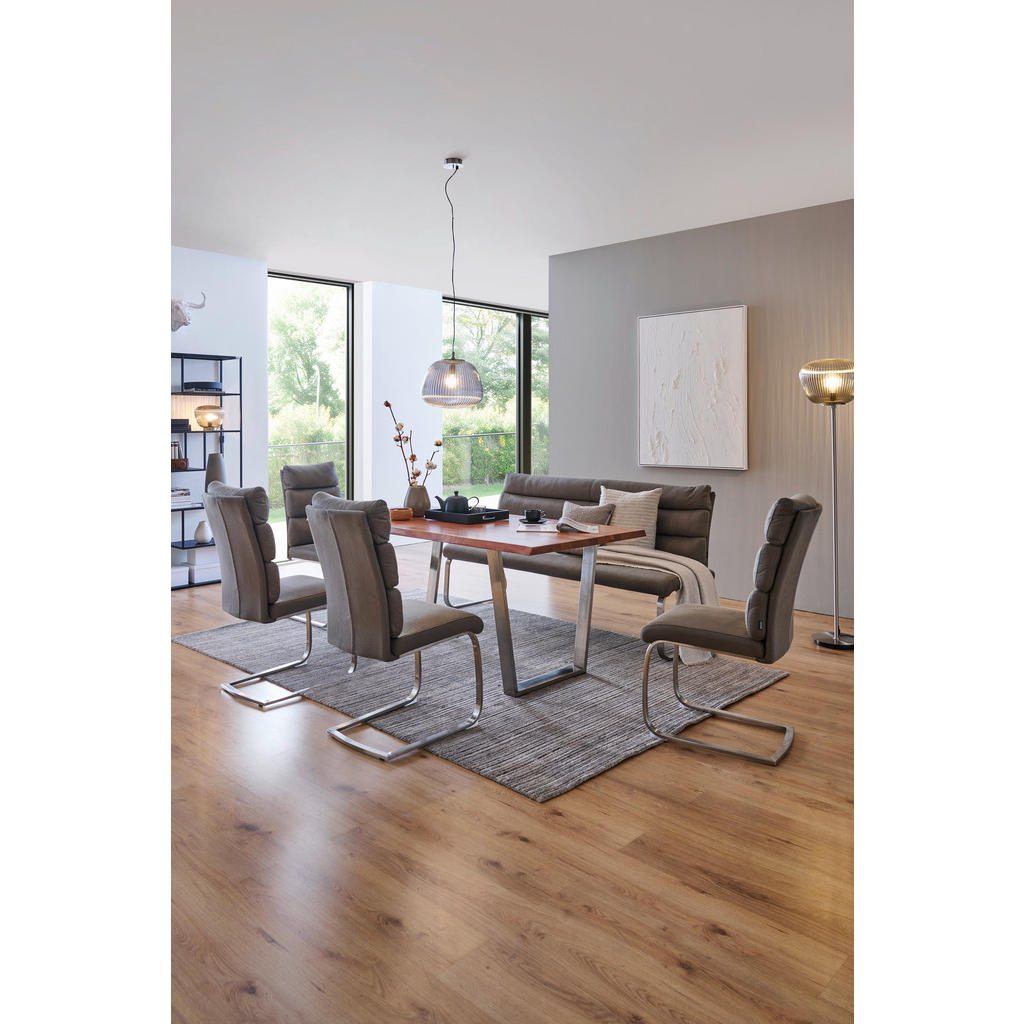 Thumbnail - Valdera Tischgestell, Edelstahl, Metall, 2-teilig, Flachrohr, 7.5x72x78 cm, Esszimmer, Tische, Esstische, Tischsysteme, ...