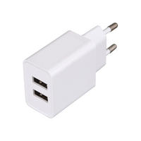 HÁLÓZATI ADAPTER - fehér, Basics, műanyag/fém (8/13,5/3,5cm)