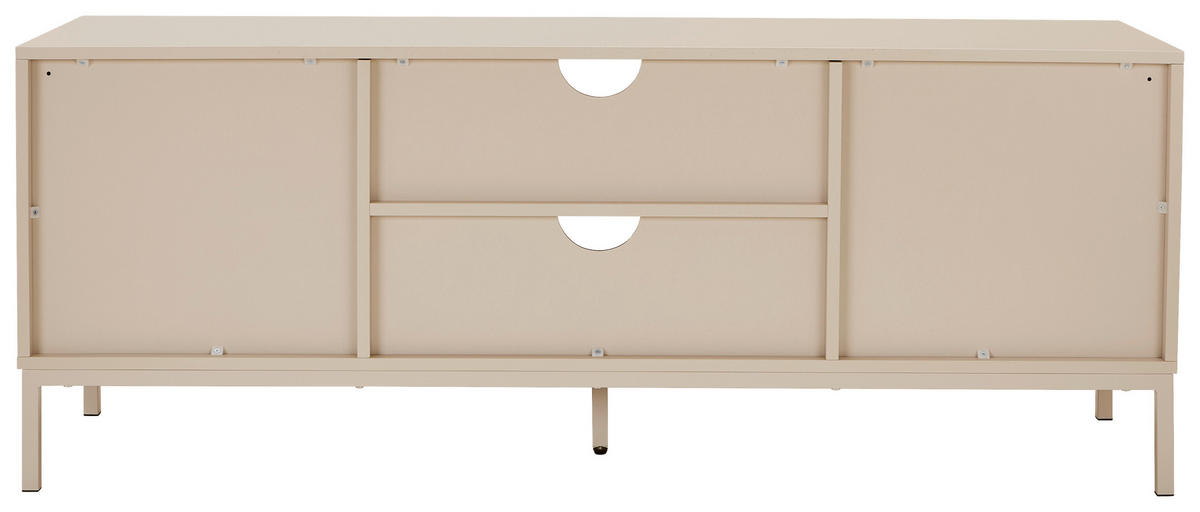 LOWBOARD Rhodes  140/54/40 cm  - Kaschmir, Design, Holzwerkstoff/Metall (140/54/40cm) - MID.YOU