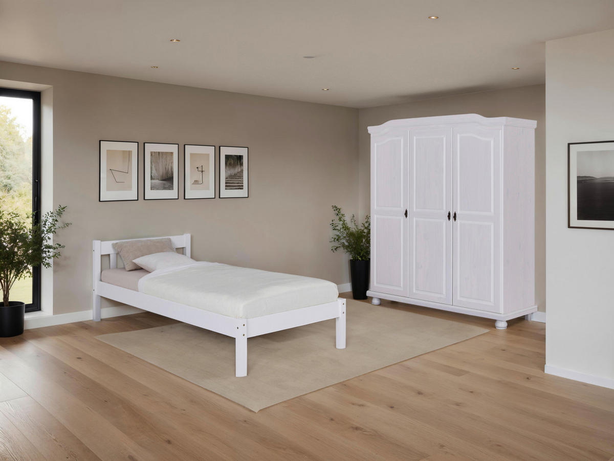 EINZELZIMMER Weiß  - Weiß, MODERN, Holz - MID.YOU