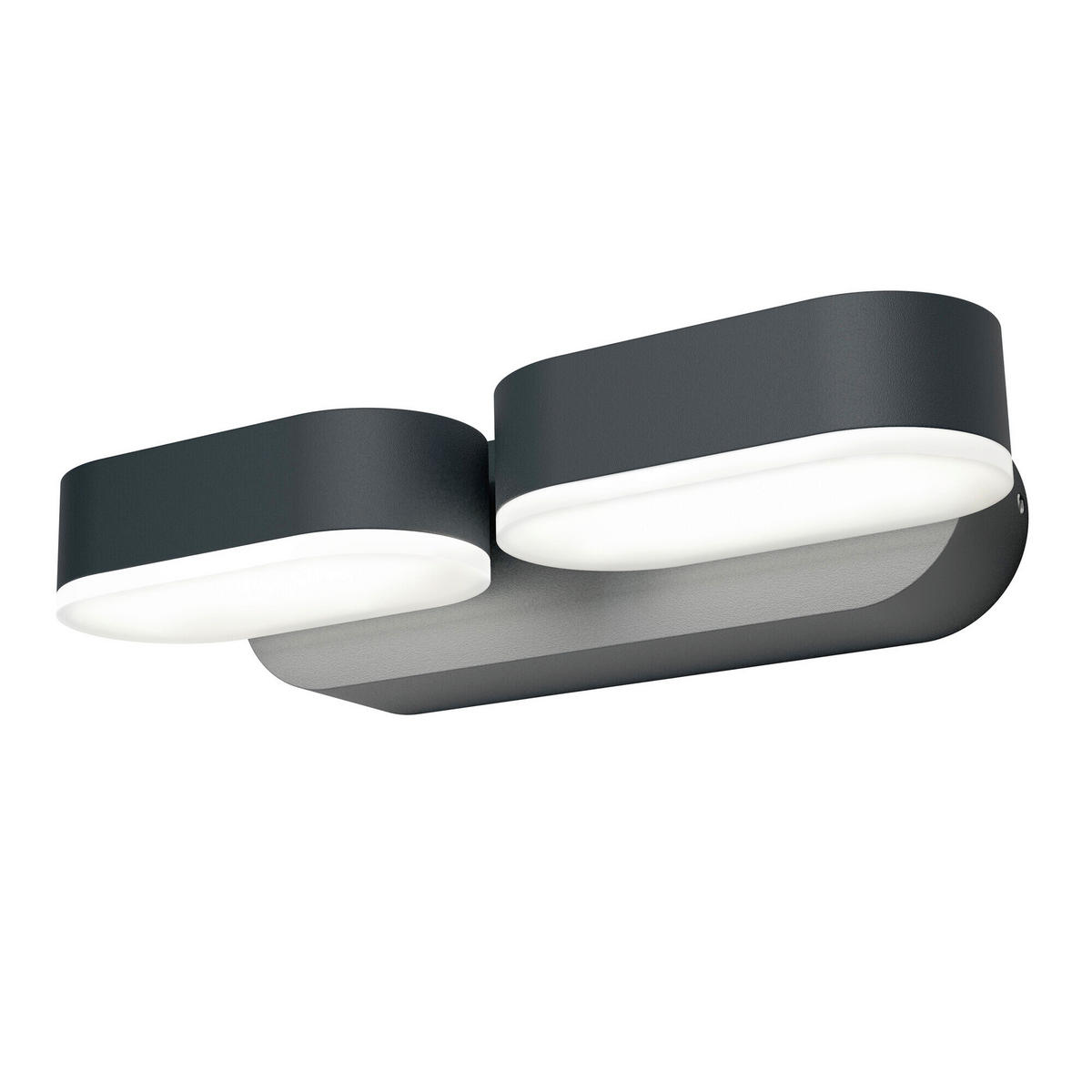 LED-AUßENLEUCHTE 10/23/5,4 cm   - Dunkelgrau, Basics, Kunststoff/Metall (10/23/5,4cm) - Osram