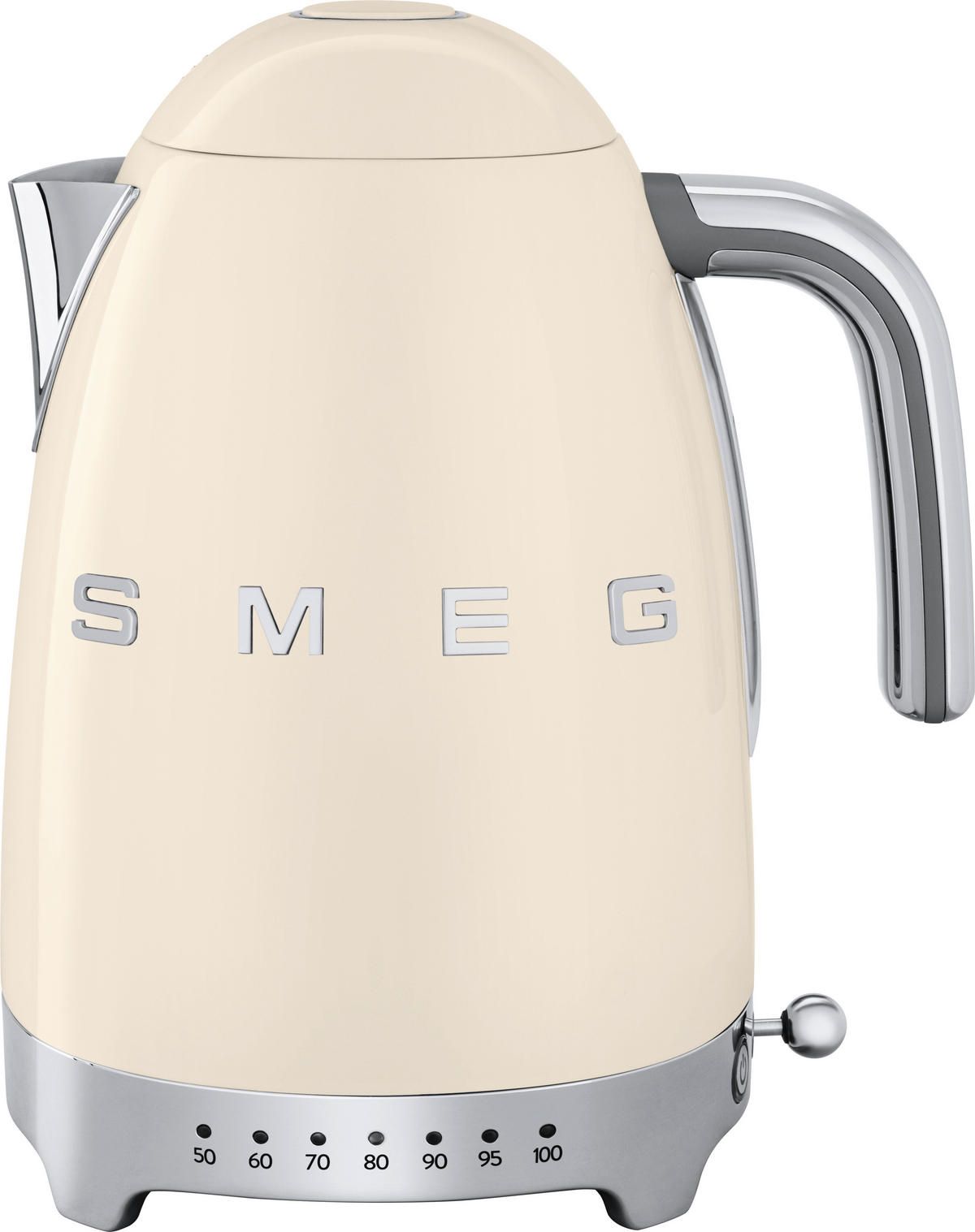 WASSERKOCHER 50´s Style 1,7 L  - Chromfarben/Creme, Basics, Kunststoff/Metall (22,3/28/17,1cm) - SMEG