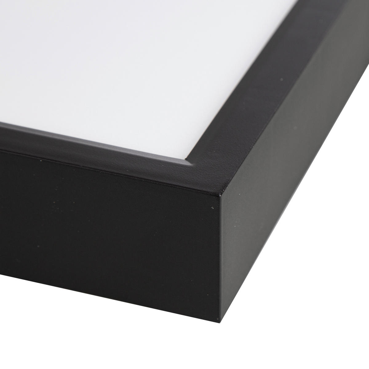 LED-DECKENLEUCHTE 30/30/3,6 cm   - Opal/Schwarz, Basics, Kunststoff/Metall (30/30/3,6cm) - Globo