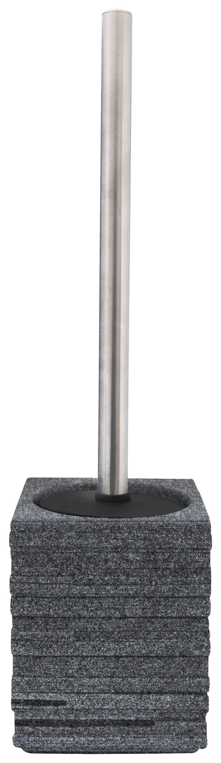 WC-BÜRSTENGARNITUR in Metall  Kunststoff   - Chromfarben/Grau, Basics, Kunststoff/Metall (9,5/38,5/9,5cm) - Sadena