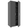 SCHUHSCHRANK Anthrazit  - Anthrazit/Alufarben, MODERN, Holzwerkstoff/Kunststoff (49/108/30cm) - MID.YOU