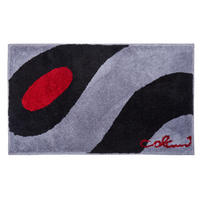 KOBEREC DO KOUPELNY, 80/140 cm - šedá/černá, Basics, textil/plast (80/140cm) - Grund
