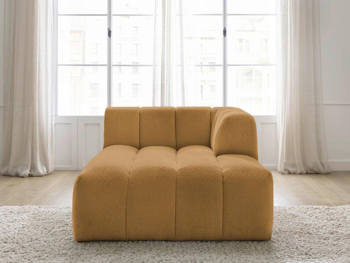 SOFAELEMENT ANNECY Bouclé Gelb  - Gelb/Schwarz, MODERN, Kunststoff/Textil (120/72/170cm)