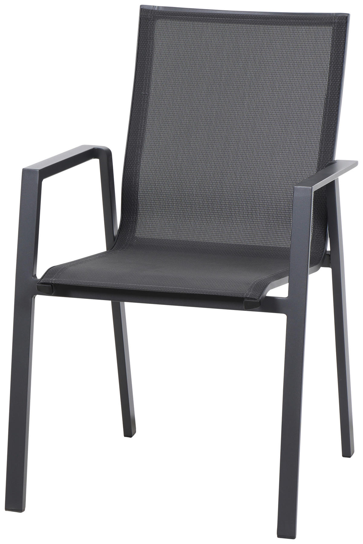 STAPELSESSEL Aluminium Anthrazit  - Anthrazit, Basics, Keramik/Kunststoff (100/88/180cm) - Siena Garden