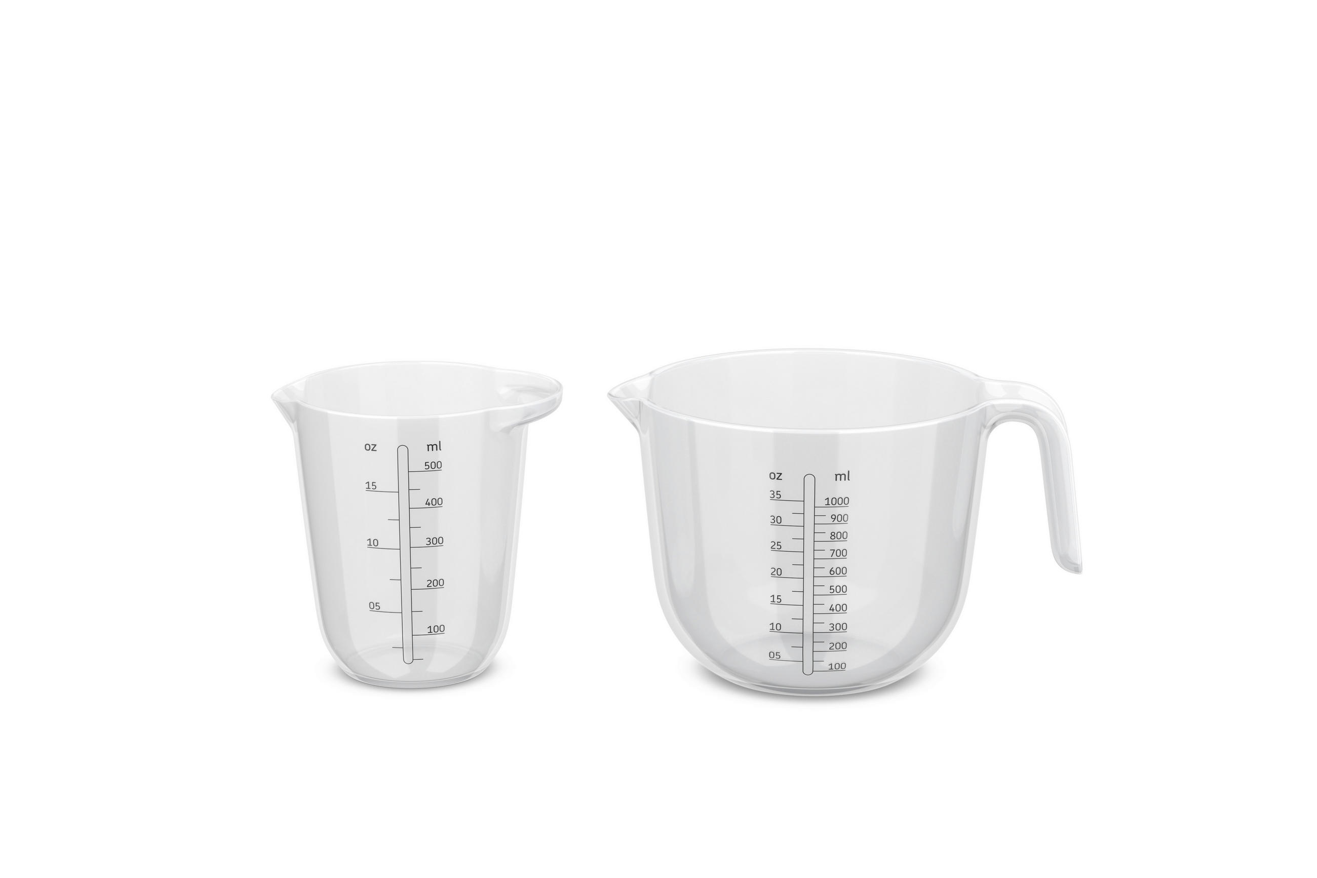 Mepal Messbecherset Mixbecherset (500+1000 ml) Transparent