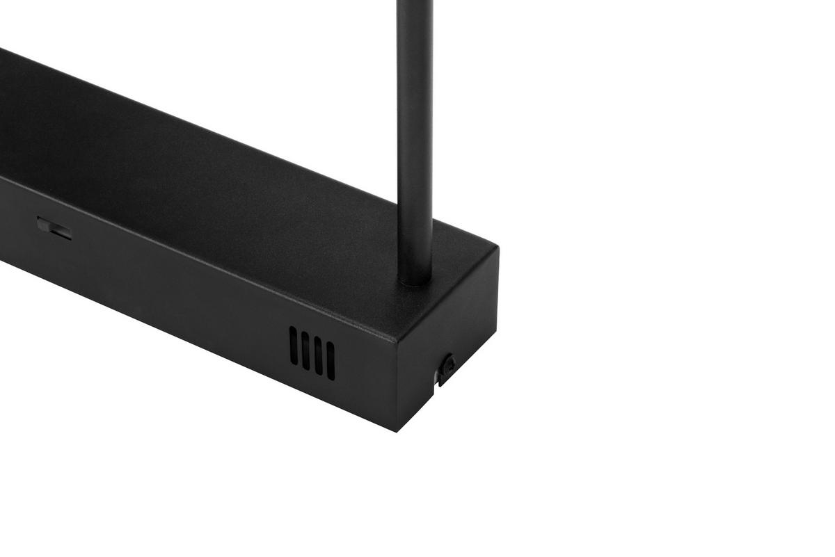 LED-DECKENLEUCHTE Bracknell 120/22/32 cm   - Schwarz, Design, Kunststoff/Metall (120/22/32cm) - Novel